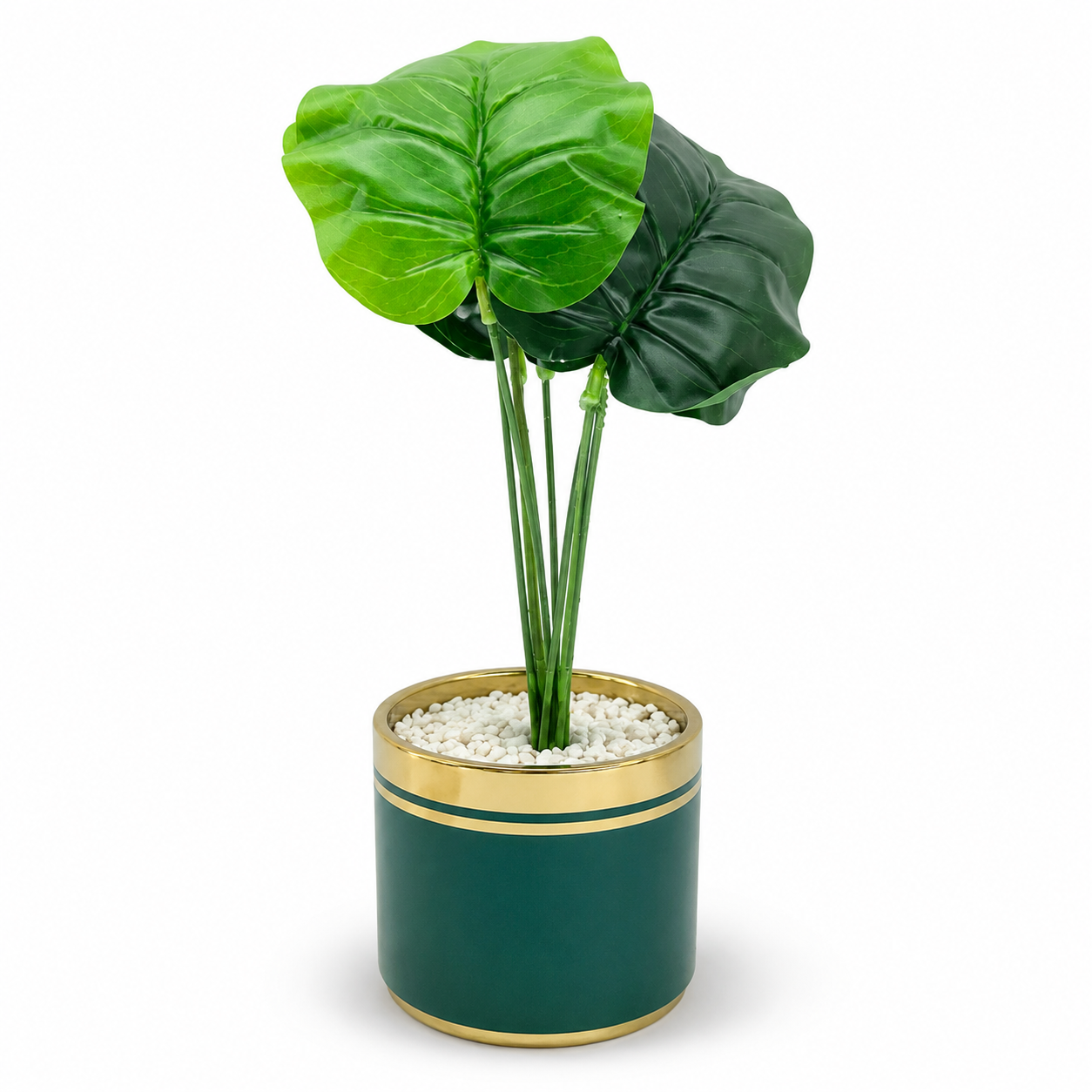 Artificial Monstera Plant in Decorative Pot | Luxury Indoor Tabletop Plant | Premium Home & Office Décor