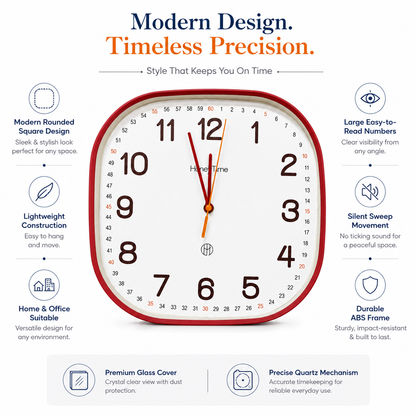 Square Wall Clock